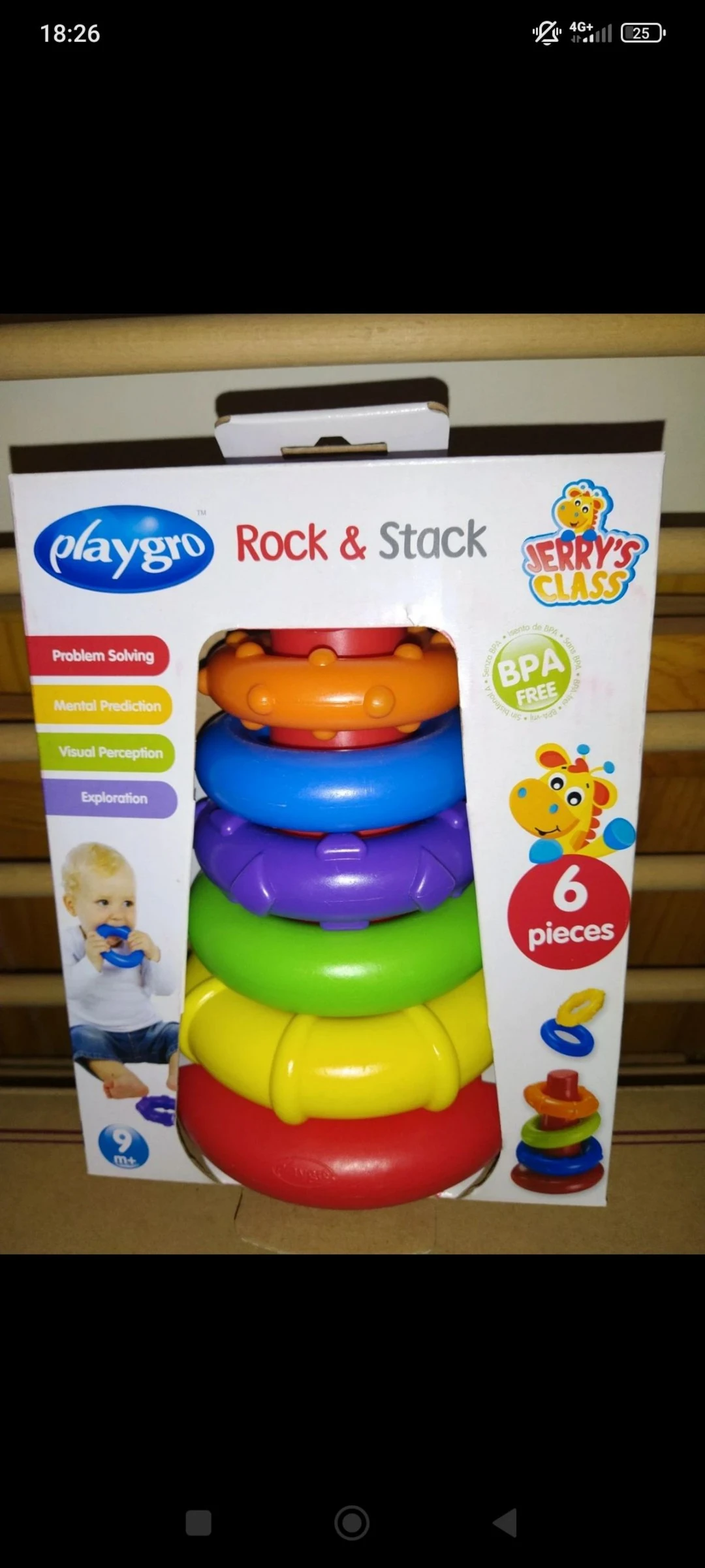 Juguetes bebé pirámide de anillos Playgro  – photo 3